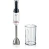 Blender de mână BOSCH Serie 4 ErgoMaster MSM4W410  800W  Baghetă inox  Cuțit QuattroBlade 4 lame  Pahar mixare gradat  Cuplaj ceramic  Funcție AntiSplash  C1.40m  White Anthracite