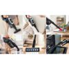 Aspirator vertical BOSCH Serie 10 Unlimited BCS1041WAC,  Acc. Li-Ion 4A 18V, Rezervor 0.4l, MicroClean, Filtru HEPA, 80dBA, Alb