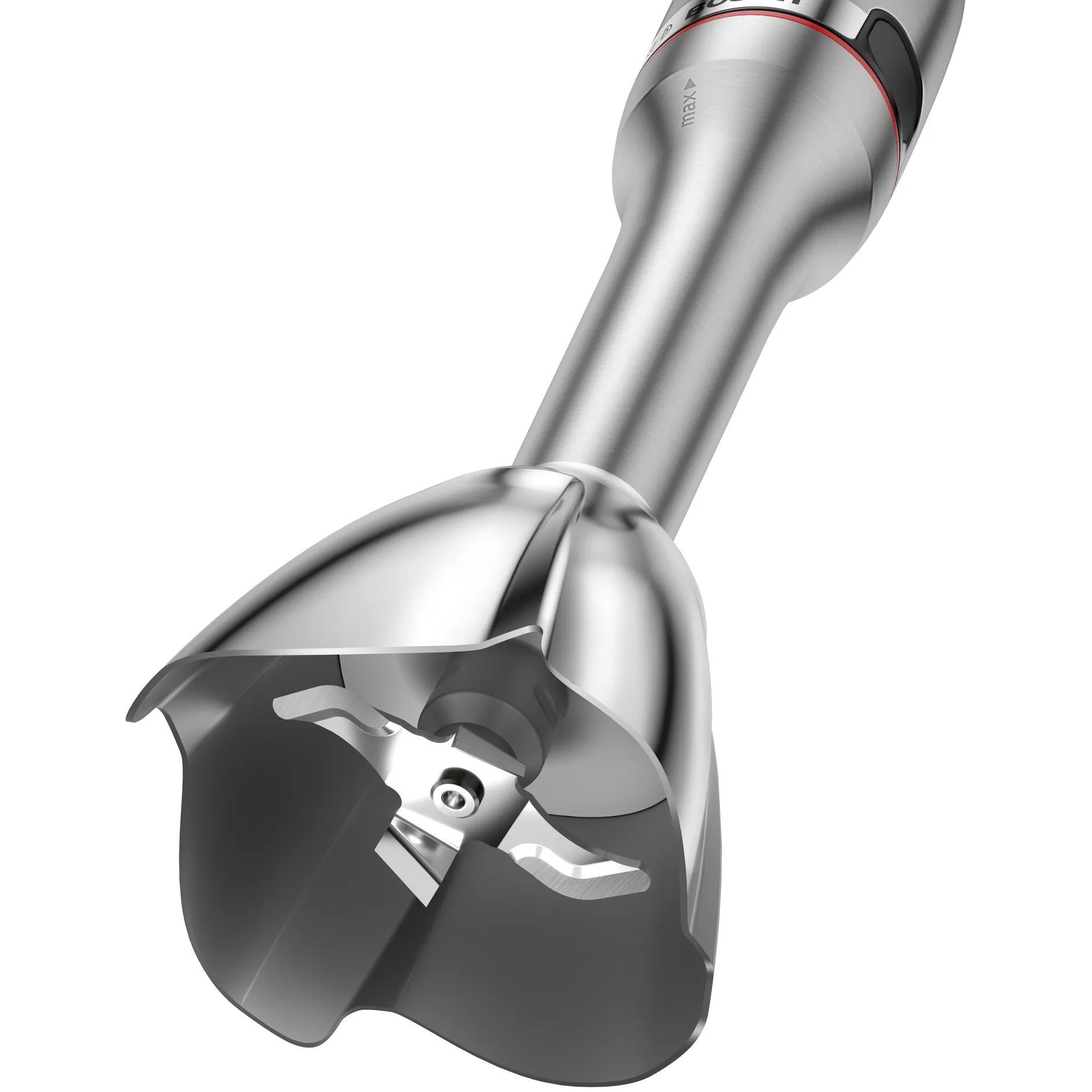 Blender de mână BOSCH Serie 6 ErgoMaster MSM6M8X1, 1200W, Control dinamic al vitezei, Ambreiaj ceramic durabil, Funcție impuls, Sistem EasyClick, Stainless Steel
