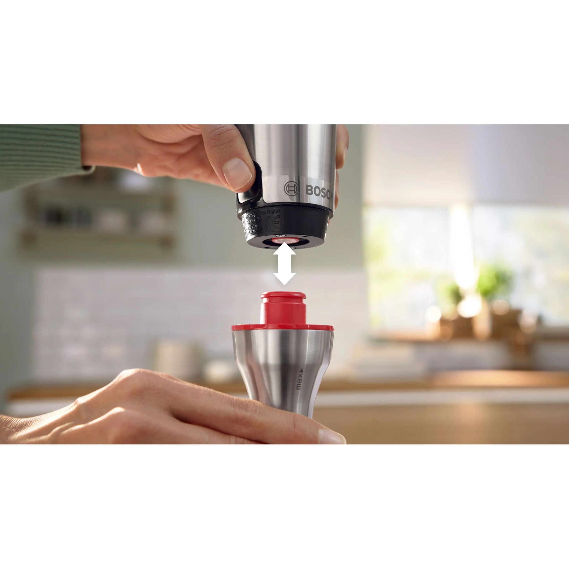 Blender de mână BOSCH Serie 6 ErgoMaster MSM6M871, 1200W, Inox