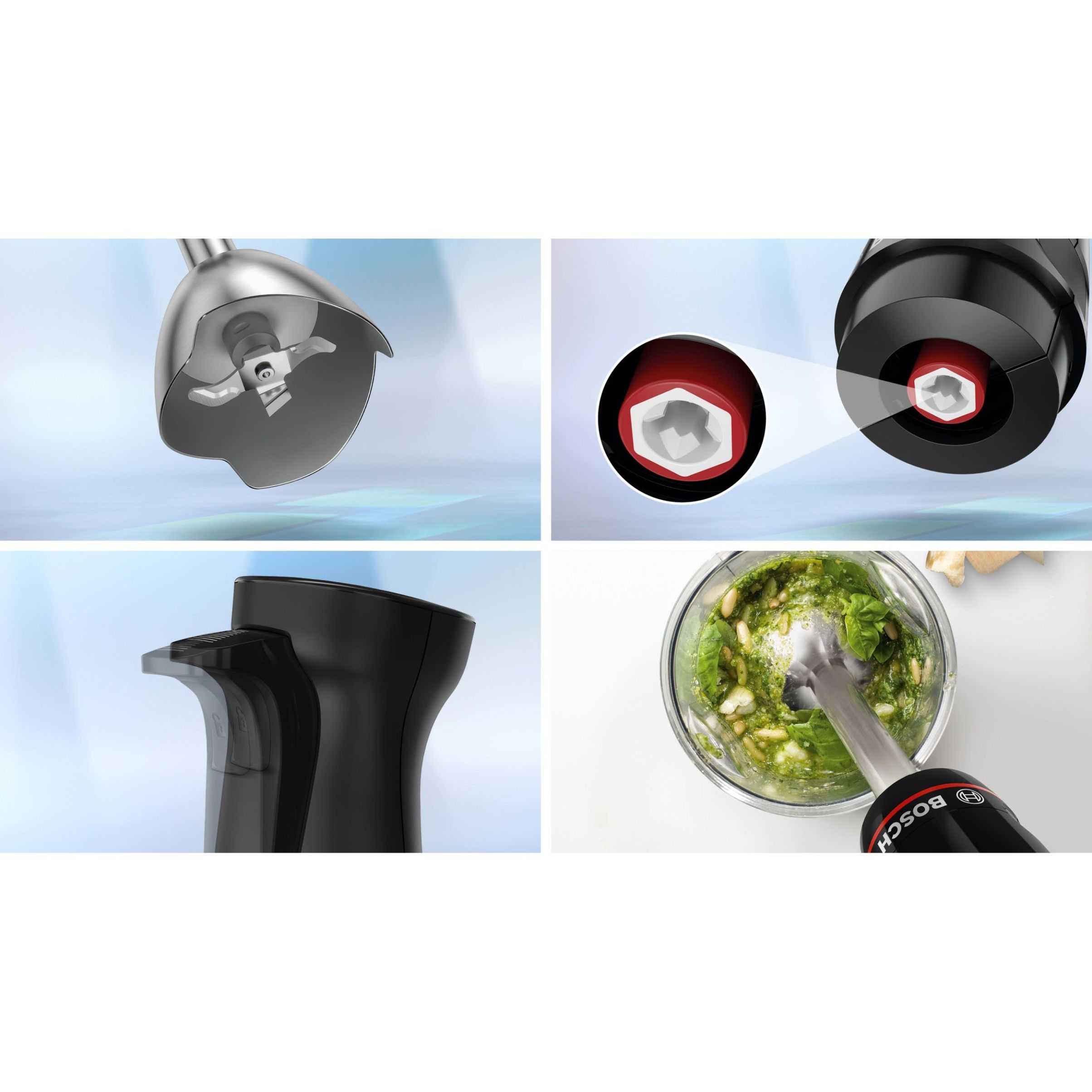 Blender de mână BOSCH Serie 4 ErgoMaster MSM4B621, 1000W, Anthracite