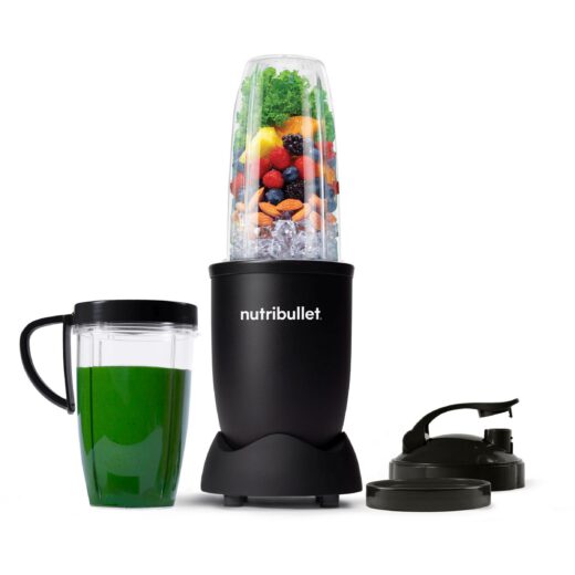 Blender nutribullet Pro Mineral NB907MAB - 0C22300111, 900W, Lamă de extracție, Cană Colossal de 900ml, Amestecare uniformă, Design simplu și compact, Ușor de curățat, Fără BPA, Matte Black