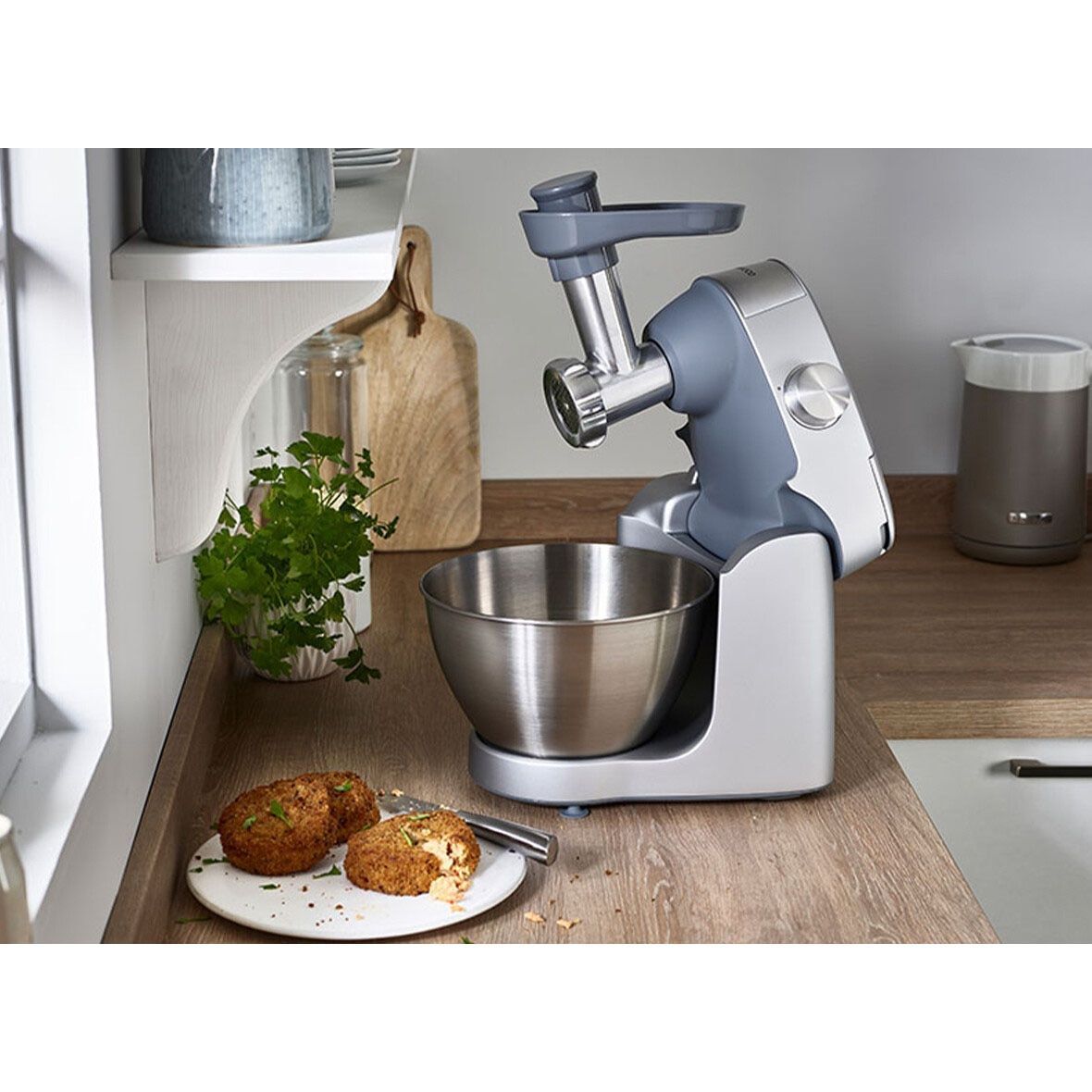 Robot de bucătărie KENWOOD Prospero+ KHC29A.M0SI – 0W20010118, 1000W, Vas 4.3L, Argintiu