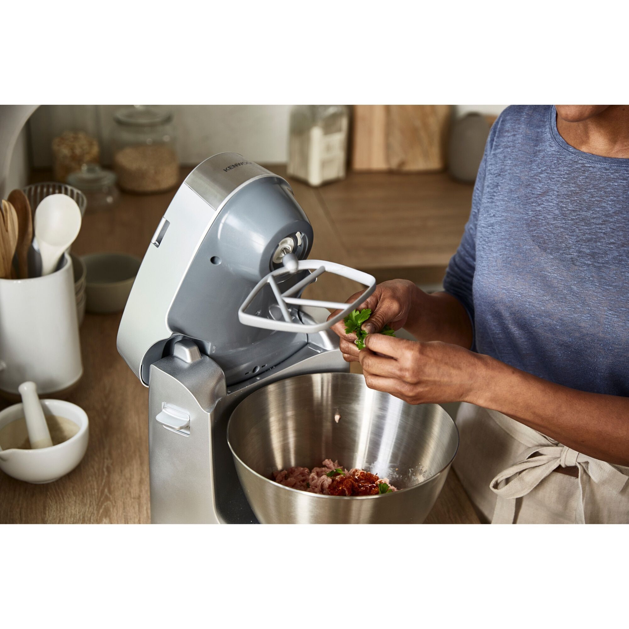 Robot de bucătărie KENWOOD Prospero+ KHC29A.M0SI – 0W20010118, 1000W, Vas 4.3L, Argintiu
