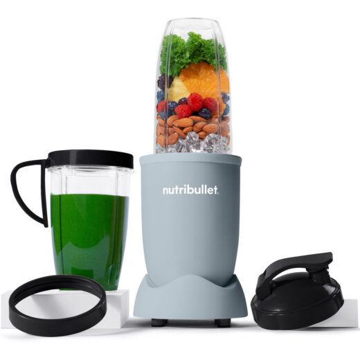Blender nutribullet Pro Mineral NB907MASL - 0C22300162, 900W, Lamă de extracție, Cană Colossal de 900ml, Amestecare uniformă, Design simplu și compact, Ușor de curățat, Fără BPA, Matte Slate