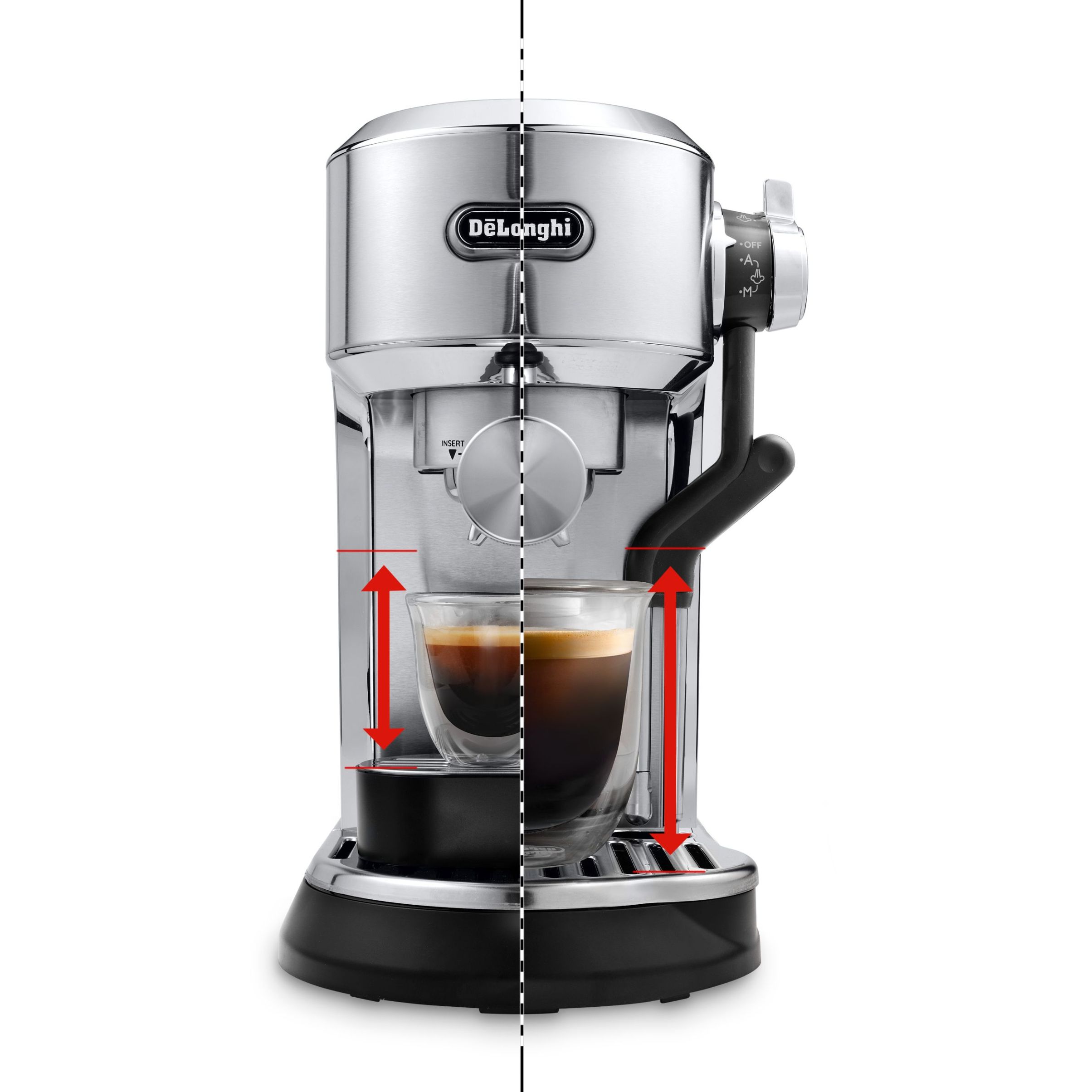 Espressor manual cu pompă De’Longhi Dedica Maestro Plus EC950.M – 0132106249  Shiny Metal