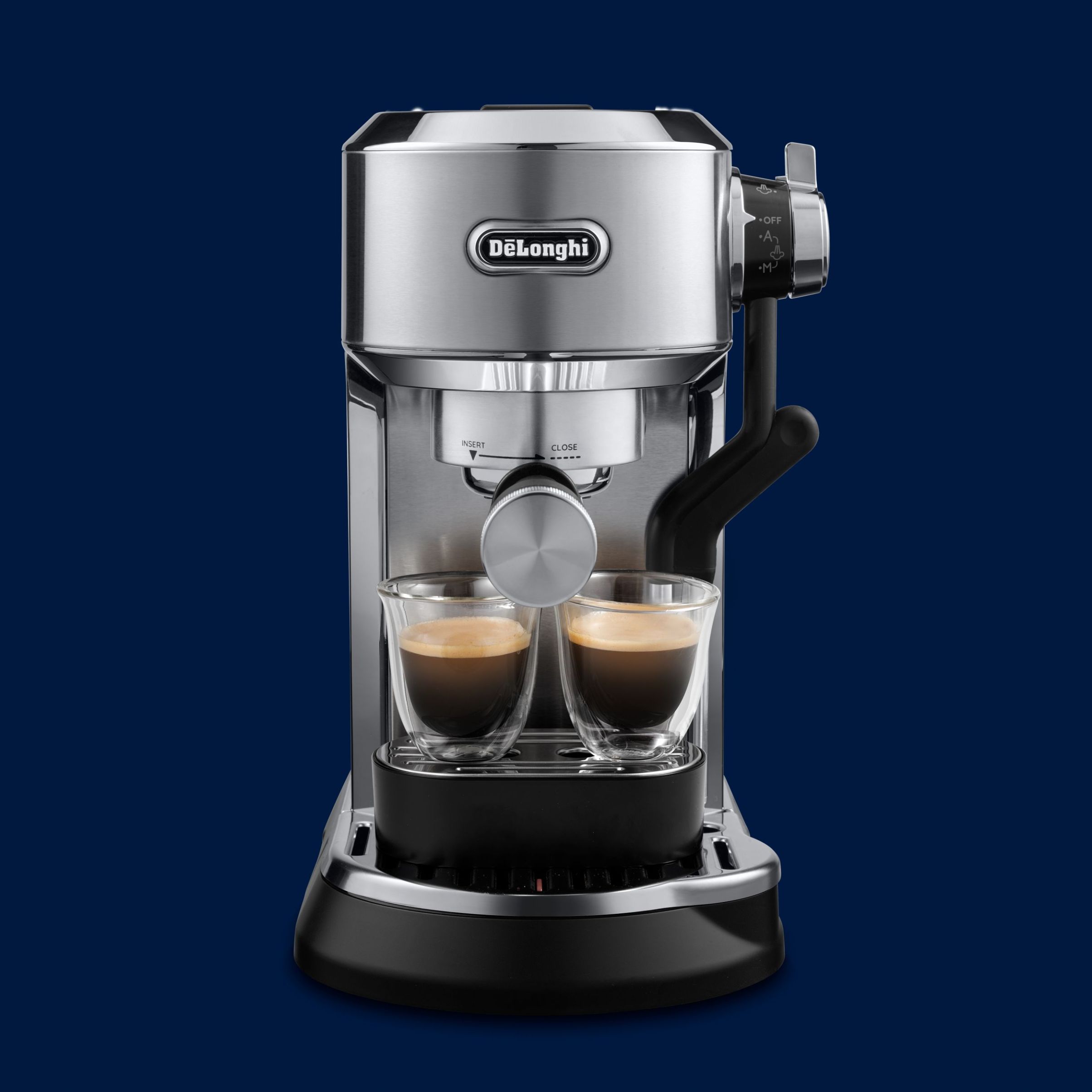 Espressor manual cu pompă De’Longhi Dedica Maestro Plus EC950.M – 0132106249  Shiny Metal