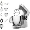 Robot de bucătărie planetar KENWOOD Titanium Chef Baker XL KVL85.124SI – 0W20011385  1200W  2 vase (7l/5l)  Cântar integrat  Blender  Silver