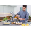 Robot de bucătărie planetar KENWOOD Titanium Chef Baker XL KVL85.124SI – 0W20011385, 1200W, 2 vase (7l/5l), Cântar integrat, Blender, Silver