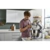 Robot de bucătărie planetar KENWOOD Titanium Chef Baker XL KVL85.124SI – 0W20011385, 1200W, 2 vase (7l/5l), Cântar integrat, Blender, Silver