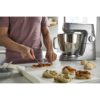 Robot de bucătărie planetar KENWOOD Titanium Chef Baker XL KVL85.124SI – 0W20011385, 1200W, 2 vase (7l/5l), Cântar integrat, Blender, Silver