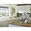 Robot de bucătărie planetar KENWOOD Titanium Chef Baker XL KVL85.124SI – 0W20011385, 1200W, 2 vase (7l/5l), Cântar integrat, Blender, Silver