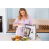 Robot de bucătărie planetar KENWOOD Titanium Chef Baker XL KVL85.124SI – 0W20011385, 1200W, 2 vase (7l/5l), Cântar integrat, Blender, Silver