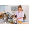 Robot de bucătărie planetar KENWOOD Titanium Chef Baker XL KVL85.124SI – 0W20011385, 1200W, 2 vase (7l/5l), Cântar integrat, Blender, Silver