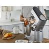 Robot de bucătărie planetar KENWOOD Titanium Chef Baker XL KVL85.124SI – 0W20011385, 1200W, 2 vase (7l/5l), Cântar integrat, Blender, Silver