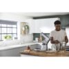 Robot de bucătărie planetar KENWOOD Titanium Chef Baker XL KVL85.124SI – 0W20011385, 1200W, 2 vase (7l/5l), Cântar integrat, Blender, Silver