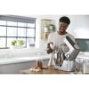 Robot de bucătărie planetar KENWOOD Titanium Chef Baker XL KVL85.124SI – 0W20011385, 1200W, 2 vase (7l/5l), Cântar integrat, Blender, Silver