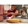 Robot de bucătărie planetar KENWOOD Titanium Chef Baker XL KVL85.124SI – 0W20011385, 1200W, 2 vase (7l/5l), Cântar integrat, Blender, Silver