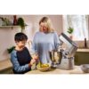Robot de bucătărie planetar KENWOOD Titanium Chef Baker XL KVL85.124SI – 0W20011385, 1200W, 2 vase (7l/5l), Cântar integrat, Blender, Silver