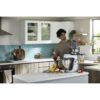 Robot de bucătărie planetar KENWOOD Titanium Chef Baker XL KVL85.124SI – 0W20011385, 1200W, 2 vase (7l/5l), Cântar integrat, Blender, Silver