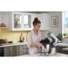 Robot de bucătărie planetar KENWOOD Titanium Chef Baker XL KVL85.124SI – 0W20011385, 1200W, 2 vase (7l/5l), Cântar integrat, Blender, Silver