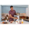 Robot de bucătărie planetar KENWOOD Titanium Chef Baker XL KVL85.124SI – 0W20011385, 1200W, 2 vase (7l/5l), Cântar integrat, Blender, Silver
