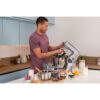 Robot de bucătărie planetar KENWOOD Titanium Chef Baker XL KVL85.124SI – 0W20011385, 1200W, 2 vase (7l/5l), Cântar integrat, Blender, Silver