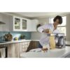 Robot de bucătărie planetar KENWOOD Titanium Chef Baker XL KVL85.124SI – 0W20011385, 1200W, 2 vase (7l/5l), Cântar integrat, Blender, Silver