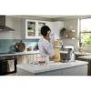 Robot de bucătărie planetar KENWOOD Titanium Chef Baker XL KVL85.124SI – 0W20011385, 1200W, 2 vase (7l/5l), Cântar integrat, Blender, Silver