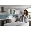 Robot de bucătărie planetar KENWOOD Titanium Chef Baker XL KVL85.124SI – 0W20011385, 1200W, 2 vase (7l/5l), Cântar integrat, Blender, Silver