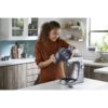 Robot de bucătărie planetar KENWOOD Titanium Chef Baker XL KVL85.124SI – 0W20011385, 1200W, 2 vase (7l/5l), Cântar integrat, Blender, Silver