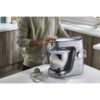 Robot de bucătărie planetar KENWOOD Titanium Chef Baker XL KVL85.124SI – 0W20011385, 1200W, 2 vase (7l/5l), Cântar integrat, Blender, Silver