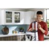 Robot de bucătărie planetar KENWOOD Titanium Chef Baker XL KVL85.124SI – 0W20011385, 1200W, 2 vase (7l/5l), Cântar integrat, Blender, Silver