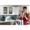 Robot de bucătărie planetar KENWOOD Titanium Chef Baker XL KVL85.124SI – 0W20011385, 1200W, 2 vase (7l/5l), Cântar integrat, Blender, Silver
