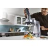 Robot de bucătărie planetar KENWOOD Titanium Chef Baker XL KVL85.124SI – 0W20011385, 1200W, 2 vase (7l/5l), Cântar integrat, Blender, Silver