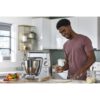 Robot de bucătărie planetar KENWOOD Titanium Chef Baker XL KVL85.124SI – 0W20011385, 1200W, 2 vase (7l/5l), Cântar integrat, Blender, Silver