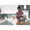 Robot de bucătărie planetar KENWOOD Titanium Chef Baker XL KVL85.124SI – 0W20011385, 1200W, 2 vase (7l/5l), Cântar integrat, Blender, Silver