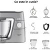 Robot de bucătărie planetar KENWOOD Titanium Chef Baker XL KVL85.004SI – 0W20011377, 1200W, 2 vase (7l/5l), Cântar integrat, G11.50kg, Silver
