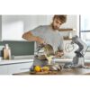 Robot de bucătărie planetar KENWOOD Titanium Chef Baker XL KVL85.004SI – 0W20011377, 1200W, 2 vase (7l/5l), Cântar integrat, G11.50kg, Silver