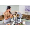 Robot de bucătărie planetar KENWOOD Titanium Chef Baker XL KVL85.704SI – 0W20011480, 1200W, 2 vase (7l/5l), Cântar, Blender, Mașină de tocat, Procesor alimente, Storcător citrice, Tocător, G20.03kg