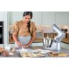 Robot de bucătărie planetar KENWOOD Titanium Chef Baker XL KVL85.704SI – 0W20011480, 1200W, 2 vase (7l/5l), Cântar, Blender, Mașină de tocat, Procesor alimente, Storcător citrice, Tocător, G20.03kg