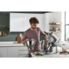 Robot de bucătărie planetar KENWOOD Titanium Chef Baker XL KVL85.704SI – 0W20011480, 1200W, 2 vase (7l/5l), Cântar, Blender, Mașină de tocat, Procesor alimente, Storcător citrice, Tocător, G20.03kg