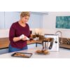 Robot de bucătărie planetar KENWOOD Titanium Chef Baker XL KVL85.704SI – 0W20011480, 1200W, 2 vase (7l/5l), Cântar, Blender, Mașină de tocat, Procesor alimente, Storcător citrice, Tocător, G20.03kg