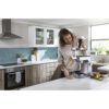 Robot de bucătărie planetar KENWOOD Titanium Chef Baker XL KVL85.704SI – 0W20011480, 1200W, 2 vase (7l/5l), Cântar, Blender, Mașină de tocat, Procesor alimente, Storcător citrice, Tocător, G20.03kg