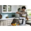 Robot de bucătărie planetar KENWOOD Titanium Chef Baker XL KVL85.704SI – 0W20011480, 1200W, 2 vase (7l/5l), Cântar, Blender, Mașină de tocat, Procesor alimente, Storcător citrice, Tocător, G20.03kg