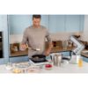 Robot de bucătărie planetar KENWOOD Titanium Chef Baker XL KVL85.704SI – 0W20011480, 1200W, 2 vase (7l/5l), Cântar, Blender, Mașină de tocat, Procesor alimente, Storcător citrice, Tocător, G20.03kg