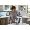 Robot de bucătărie planetar KENWOOD Titanium Chef Baker XL KVL85.704SI – 0W20011480, 1200W, 2 vase (7l/5l), Cântar, Blender, Mașină de tocat, Procesor alimente, Storcător citrice, Tocător, G20.03kg