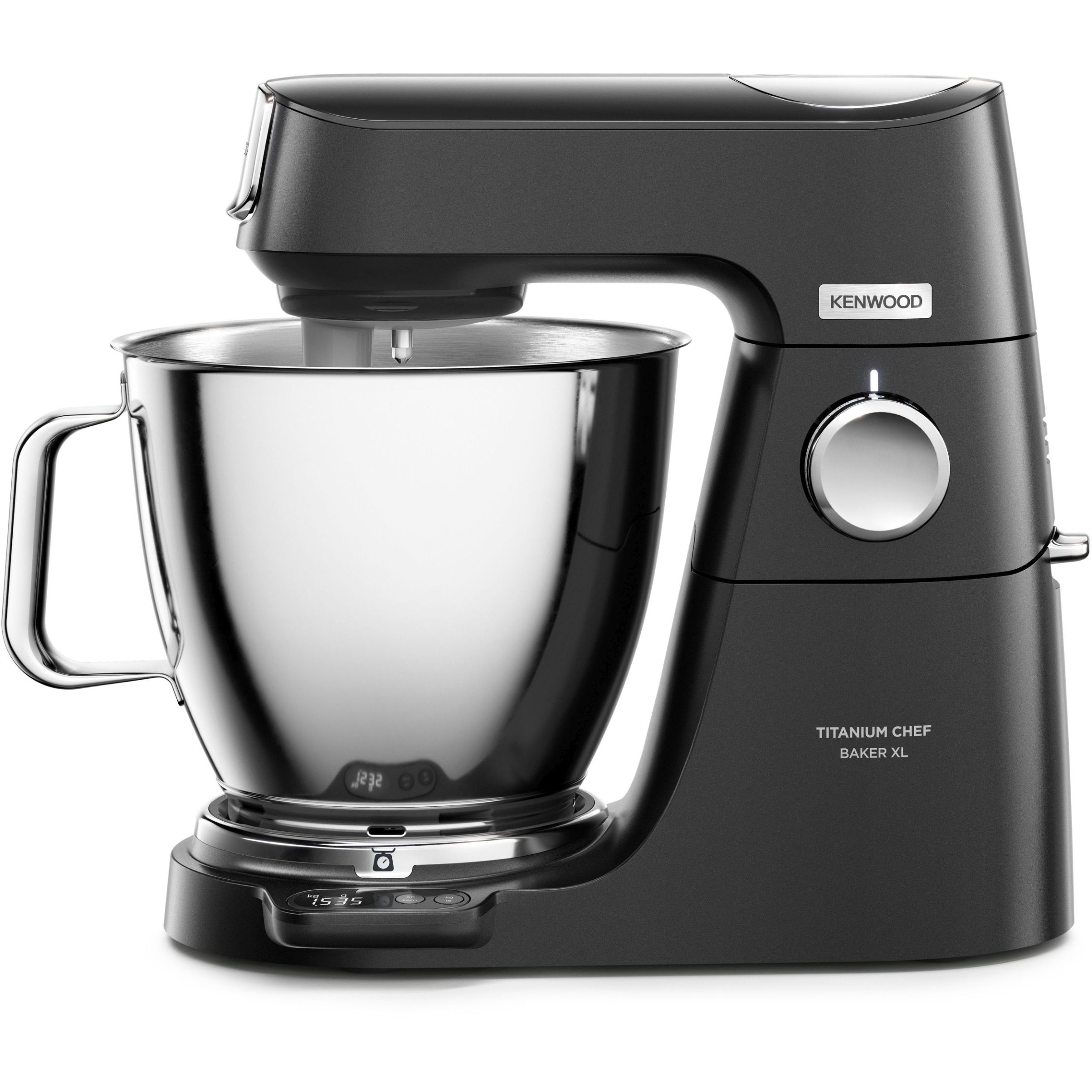 Robot de bucătărie planetar KENWOOD Titanium Chef Baker XL Black Autograph Collection KVL85.004BK – 0W20011466, 1200W, 2 vase (7l/5l), Cântar integrat, G11.50kg, Black