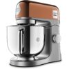 Robot de bucătărie planetar KENWOOD kMix Special Edition KMX760AGD – 0W20011395, 1000W (6 trepte și Turbo), Vas inox 5l, Set patiserie (tel 16 brațe, cârlig, paletă K), G9.3kg, Rose Gold
