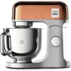 Robot de bucătărie planetar KENWOOD kMix Special Edition KMX760AGD – 0W20011395, 1000W (6 trepte și Turbo), Vas inox 5l, Set patiserie (tel 16 brațe, cârlig, paletă K), G9.3kg, Rose Gold